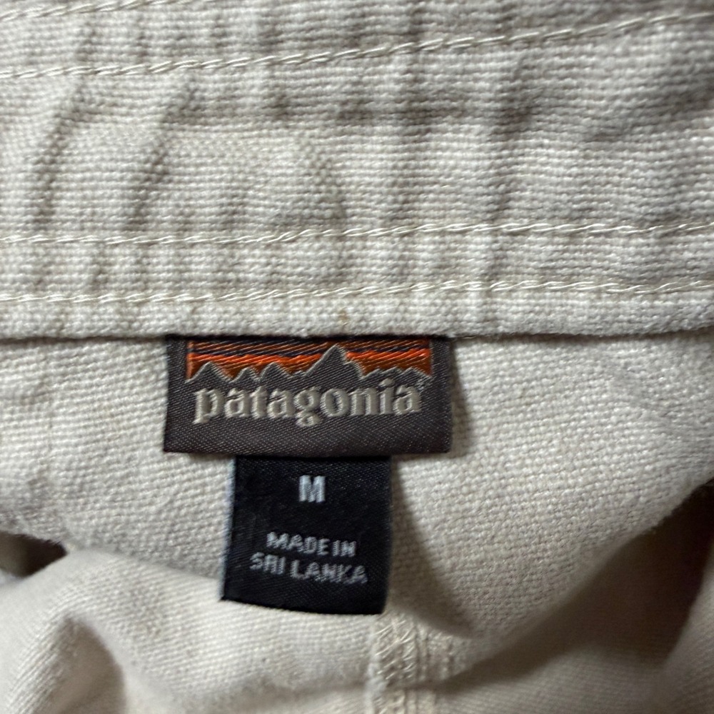 Patagonia All-Season Hemp Canvas Overalls Womens Medium Cream Tan 21600 - Picture 2 of 7